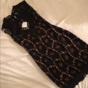 Black lace dress